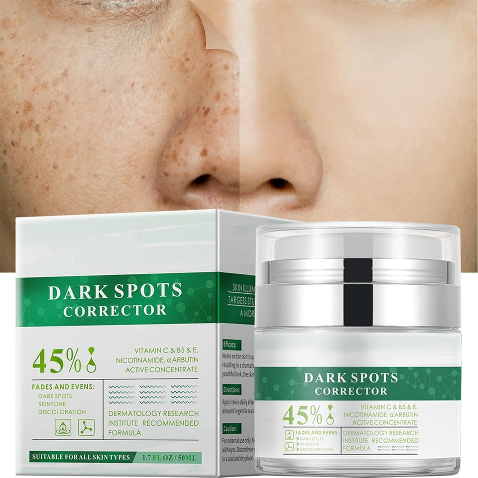 Generic Dark Spot Face Cream tube front for daily use targeting uneven skin tone