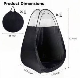 Generic Deluxe Pop-Up Tan Tent in compact folded form for easy travel.