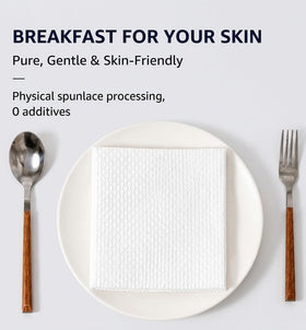 Generic Disposable Face Towels XL box front shows easy dispensing and hygiene.