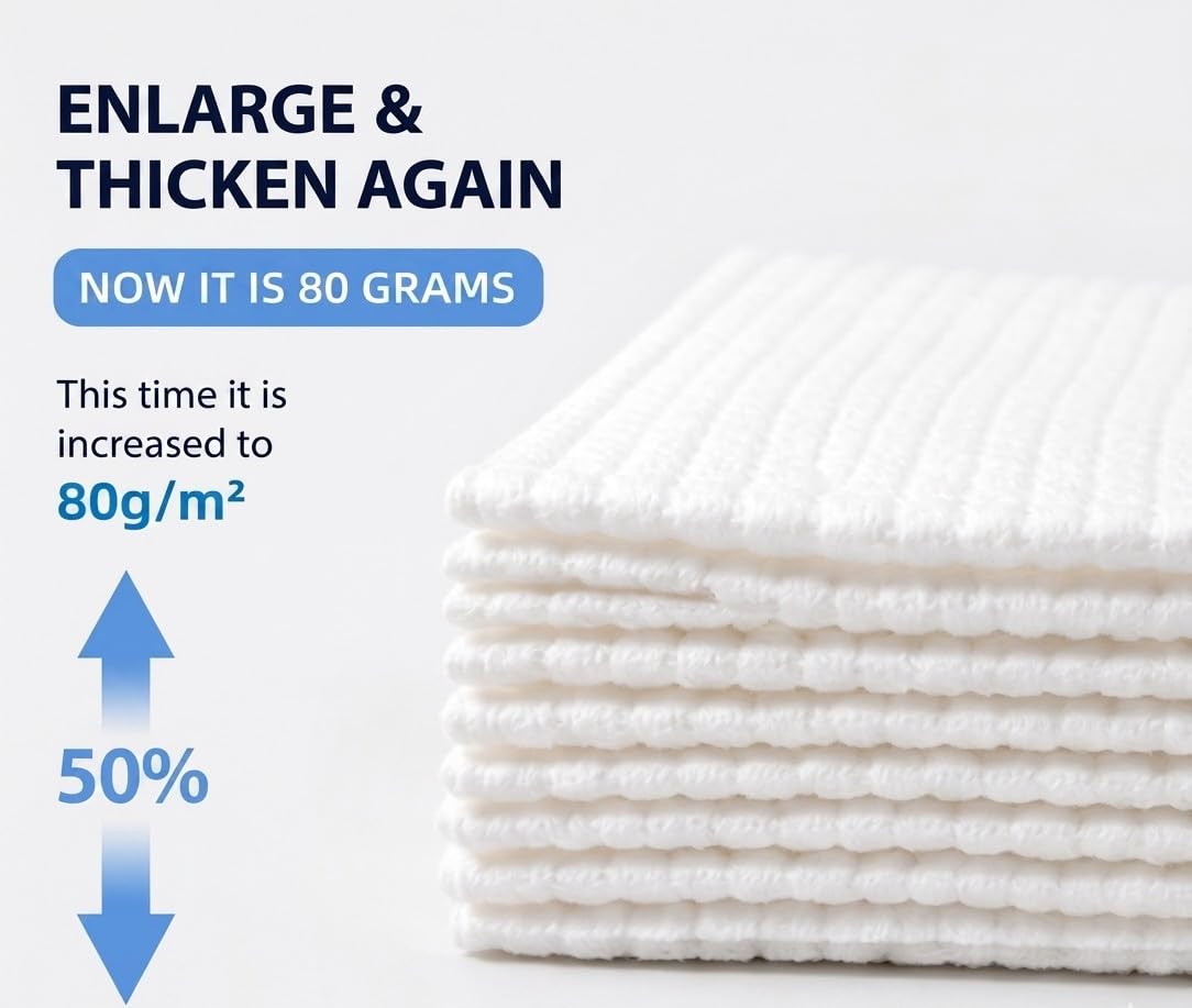 Generic Disposable Face Towels XL dry use ideal for quick wipe.
