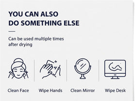 Generic Disposable Face Towels XL thick towels offer strong absorption.