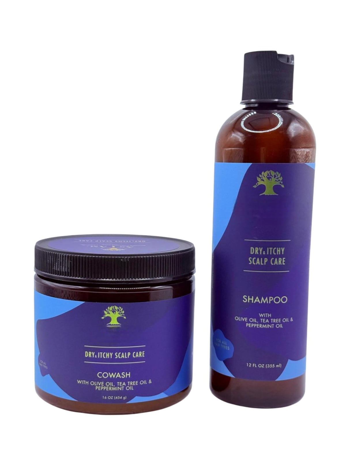 Generic Dry & Itchy Scalp Co-Wash bottle showing soothing olive oil blend for calm scalp