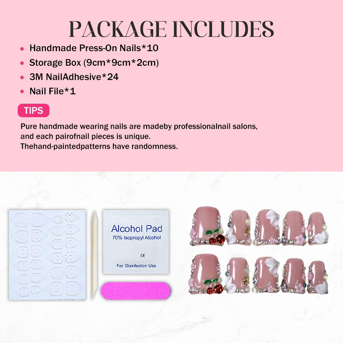 Generic Duck full-cover thickened nails for durable, smooth manicures.