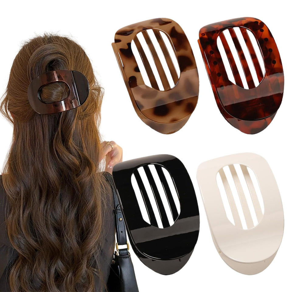 Generic duckbill hair clip in black with flat claw for secure everyday styling.