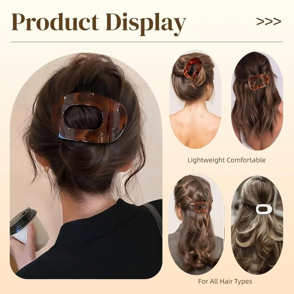 Generic duckbill hair clip black for sleek, casual elegance.