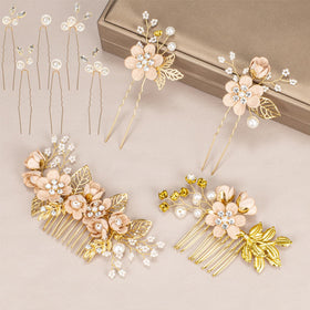 Generic durable fabric flower clip designed for all-day comfort