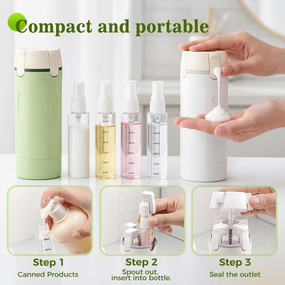 Generic easy push-down dispenser for precise, spill-free dosing.
