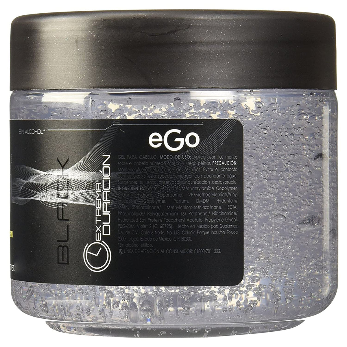 Generic eGo Black gel texture close-up shows premium formula and fragrance