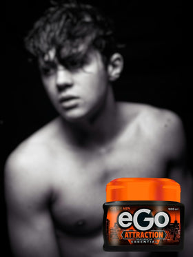 Generic Ego Gel for Men Attraction application on hands ready to style hair