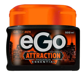 Generic Ego Gel for Men Attraction bottle close-up with lasting hold and masculine fragrance