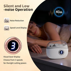 Generic Electric Nail Clipper showing 3-speed control for all ages.