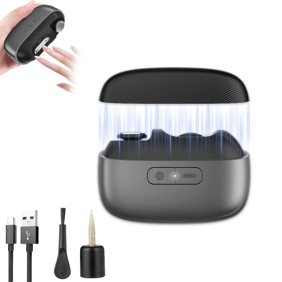 Generic Electric Nail Clipper with LED light for precise trimming in dim rooms