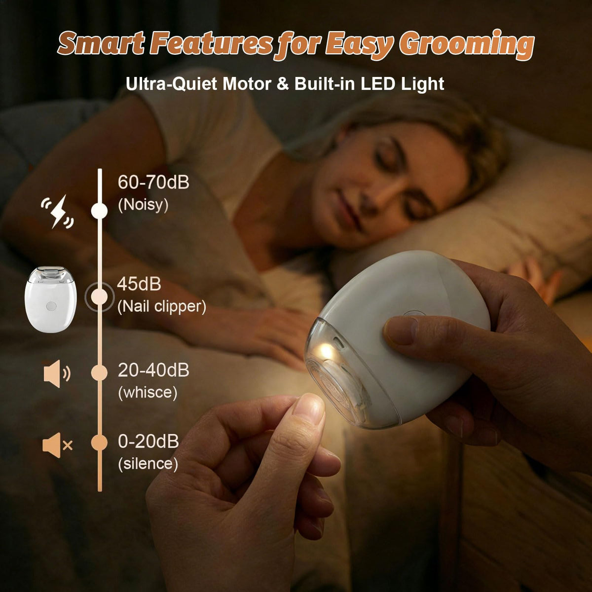 Generic Electric Nail Clipper USB rechargeable powers your grooming routine without disposable batteries.