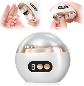 Generic Electric Nail Clippers 3in1 front view with LED light for precise trimming
