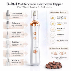 Generic seniors’ nail clippers promoting comfortable grip and smooth filing.