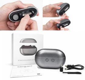 Generic electric nail clippers in use for safe senior care