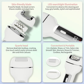 Generic epilator callus remover head for foot care at home