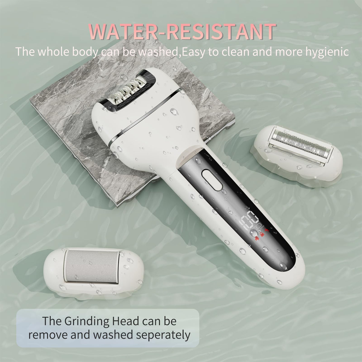 Generic cordless rechargeable epilator for convenient on-the-go grooming