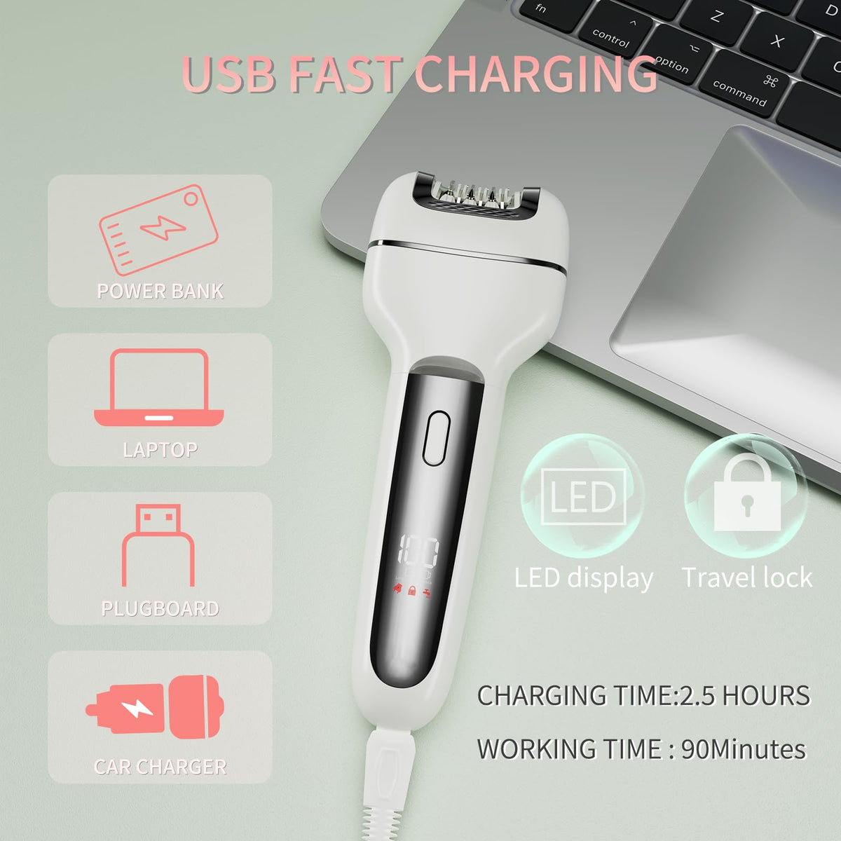 Generic epilator shaver head for smooth skin with precision