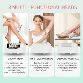 Generic epilator for wet and dry use suitable for shower routines
