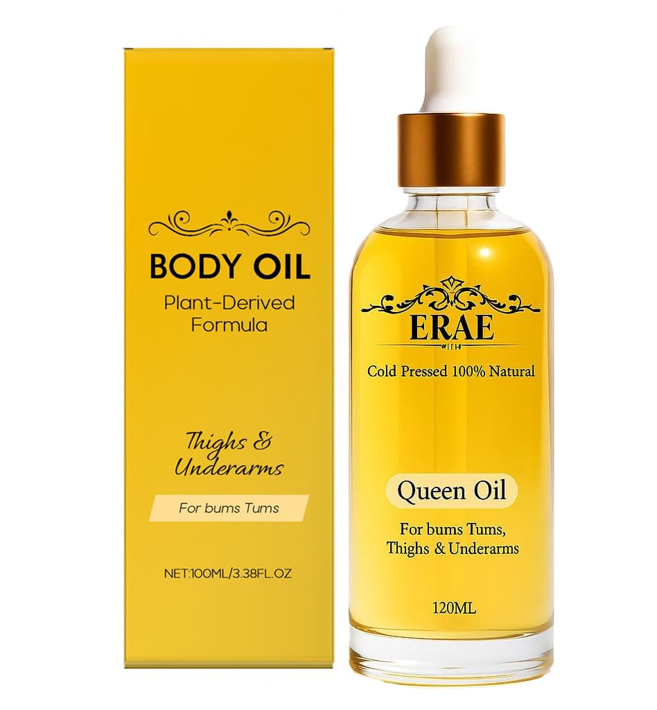 Generic ERAE Queen Body Oil bottle ready for hydration