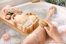Generic Essentials Natural Wood Accents add calming, premium touch to bath rituals