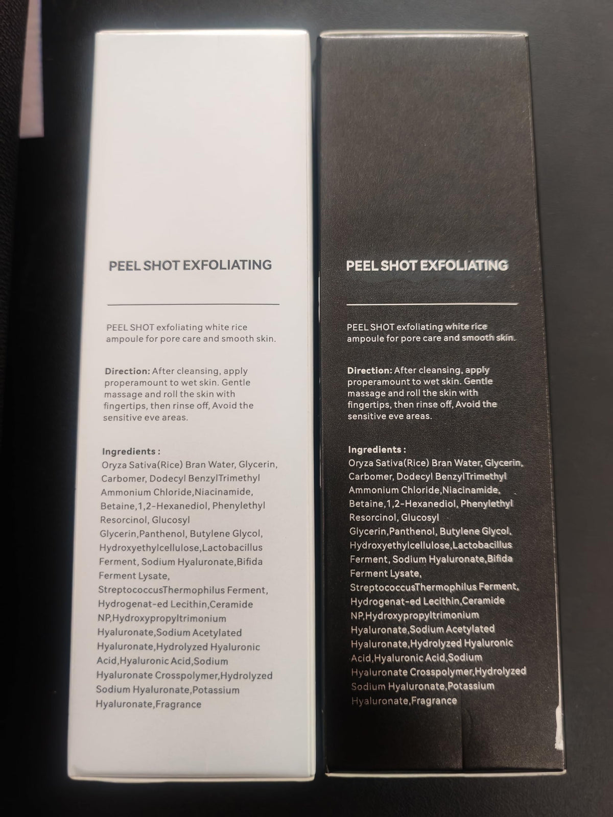 Generic Exfoliating Rice Peel Shot routine promotes soft radiant complexion