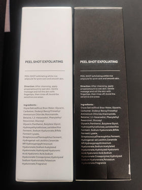 Generic Exfoliating Rice Peel Shot routine promotes soft radiant complexion