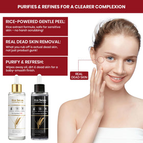 Generic Exfoliating Rice Peel Shot rice bran water essence provides hydrated renewal
