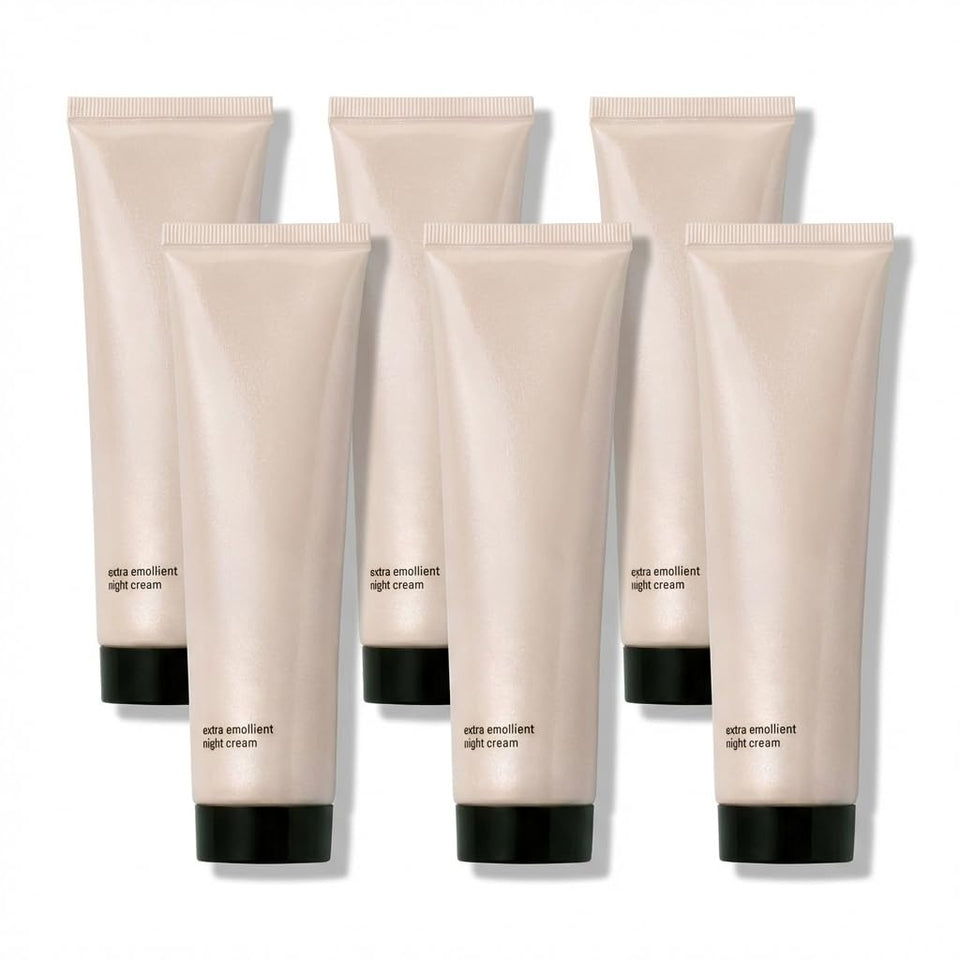 Generic Extra Emollient Night Cream travel-size six-pack jar; portable hydration for dry skin.