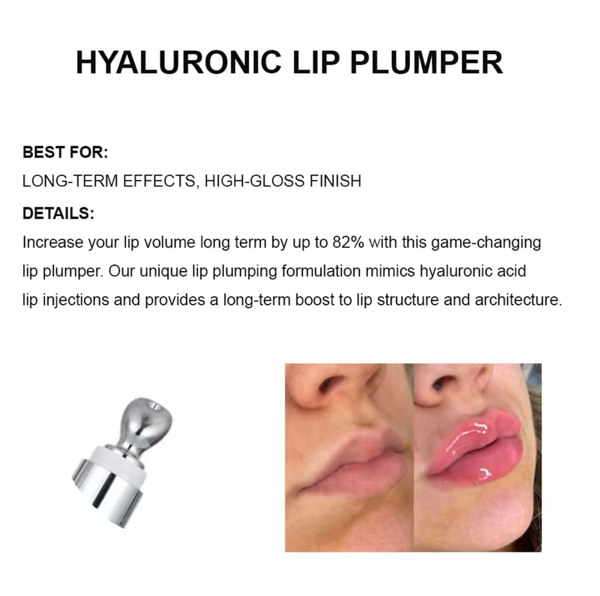 Generic Extreme Lip Plumping Gloss in clear shade enhances natural lip color and volume