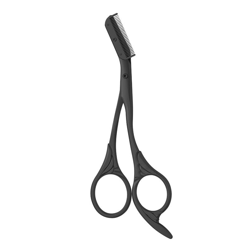 Generic Eyebrow Scissors with built-in comb for precise brow alignment.