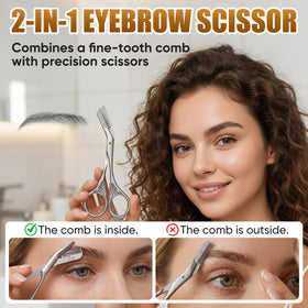 Generic Eyebrow Scissors in durable stainless steel for lasting sharpness.