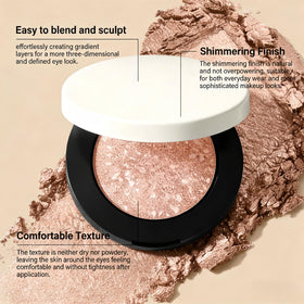 Generic eyeshadow crease-proof image demonstrates stay-put formula for all-day wear.