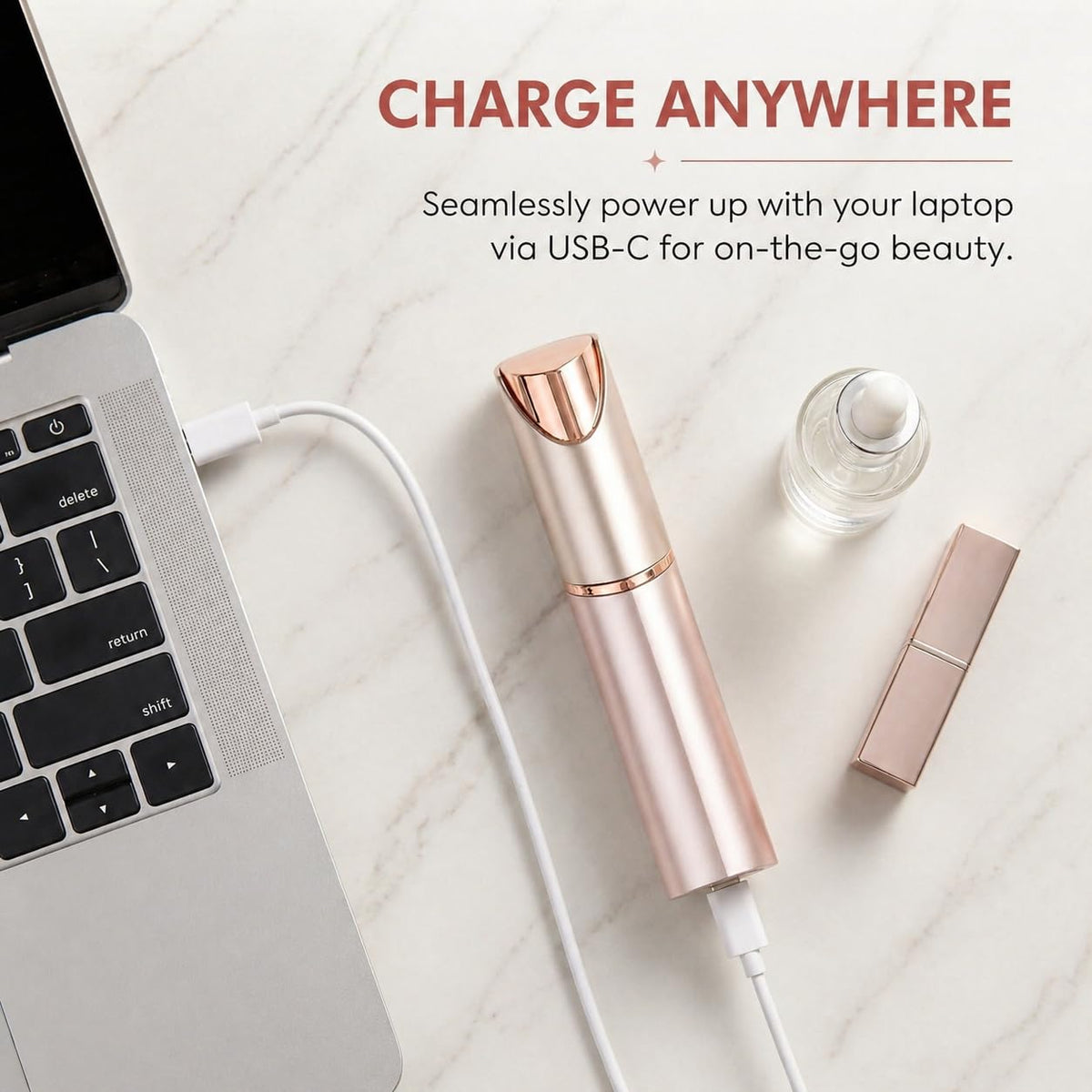 Generic Facial Hair Remover LED light helps reveal fine hairs for precise shaping