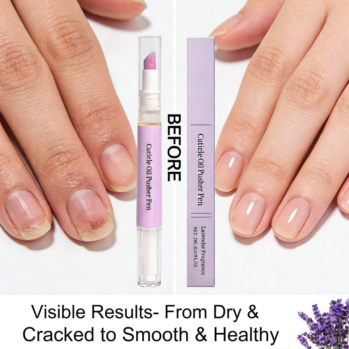 Generic fast-absorbing cuticle oil softens dry cuticles without residue.
