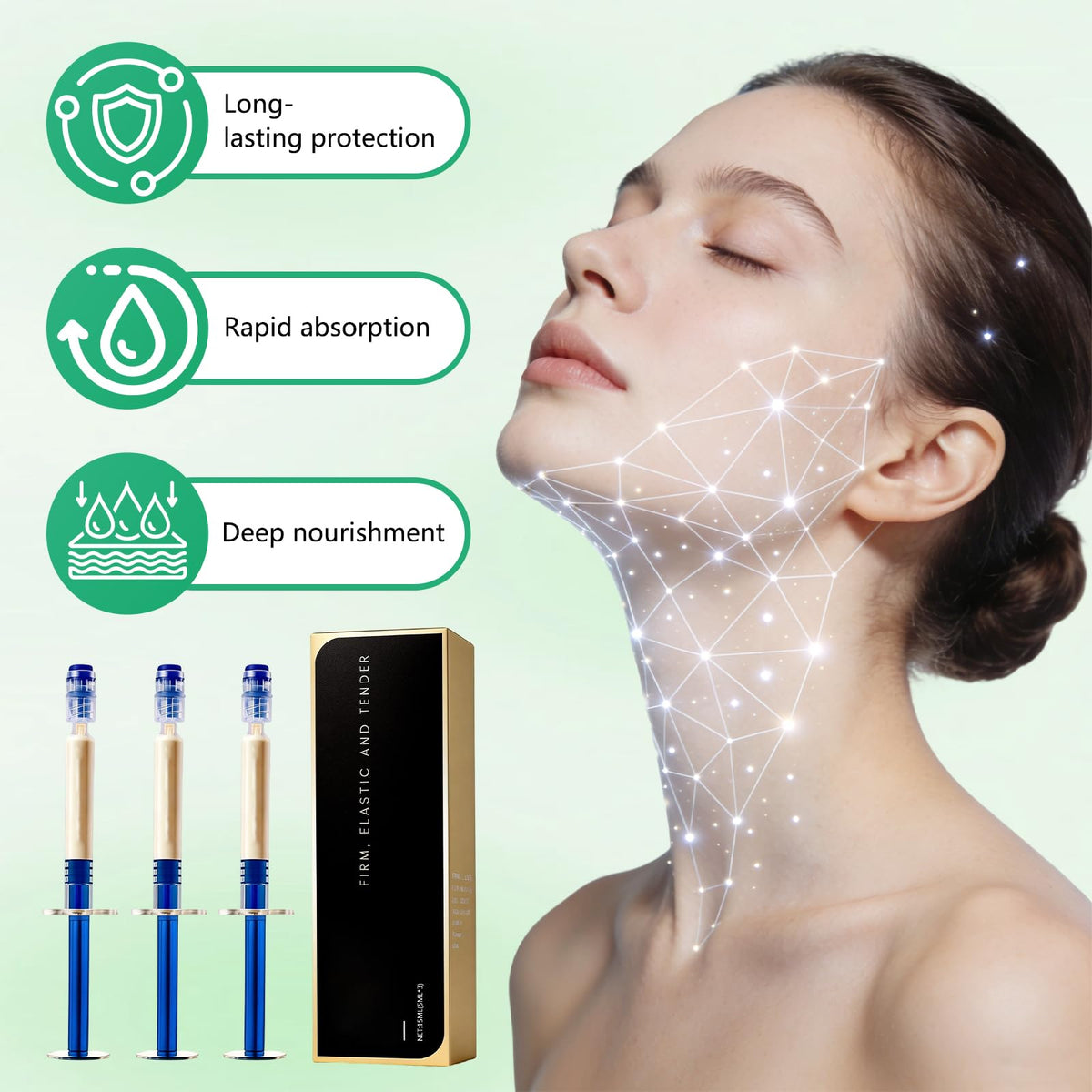 Generic Firming Cream in use with tightening action on skin.