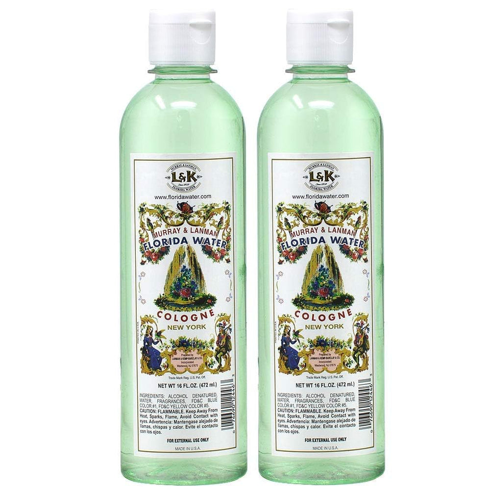 Generic Florida Water bottle with floral scent for home cleansing and relaxation.