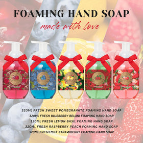 Generic Blueberry Bellini foaming hand soap bottle with fruity aroma