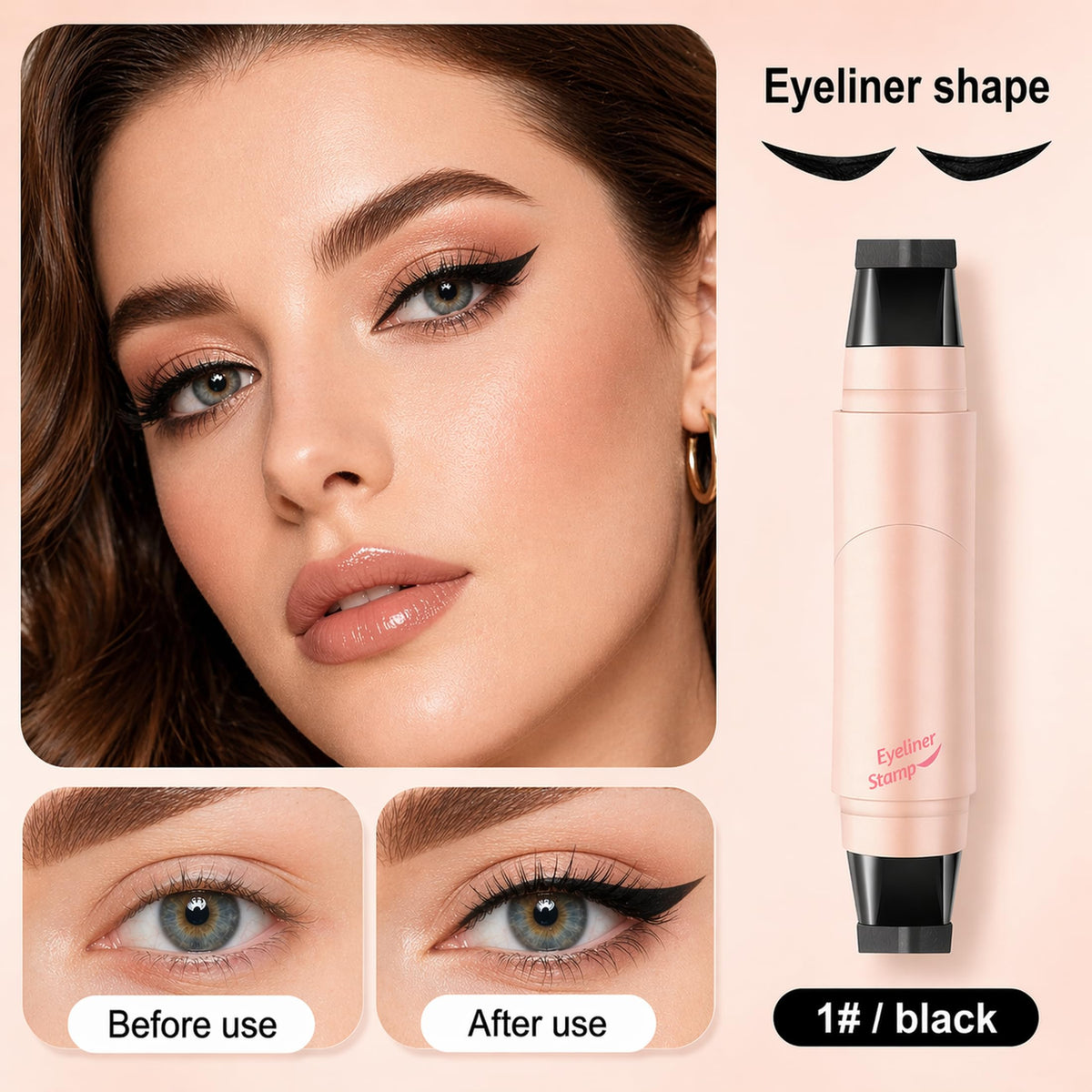 Generic Foldable Cat Eye Stamp Tool for controlled placement