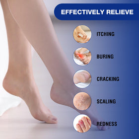 Generic Foot Cream quick-absorption texture shown, ideal for daily moisturization and protection.