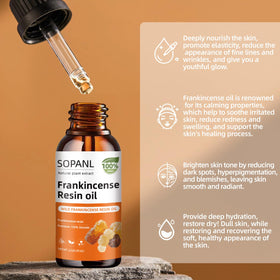 Generic Frankincense Resin Oil glow application, highlighting a radiant complexion.
