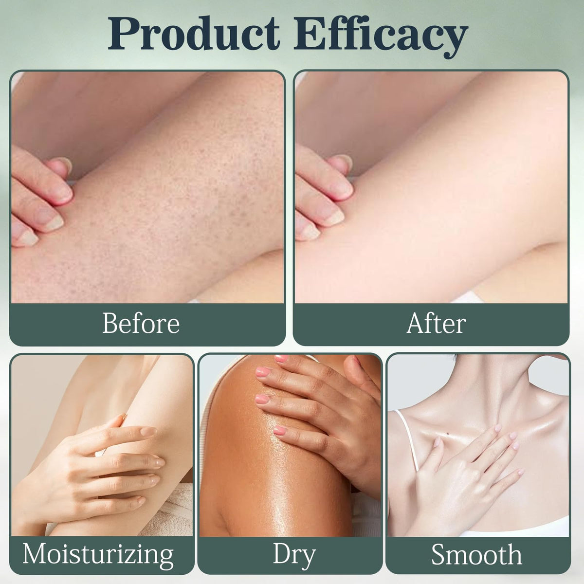 Suitable for moisture-rich, friction-prone zones like underarms, inner thighs, and chest.