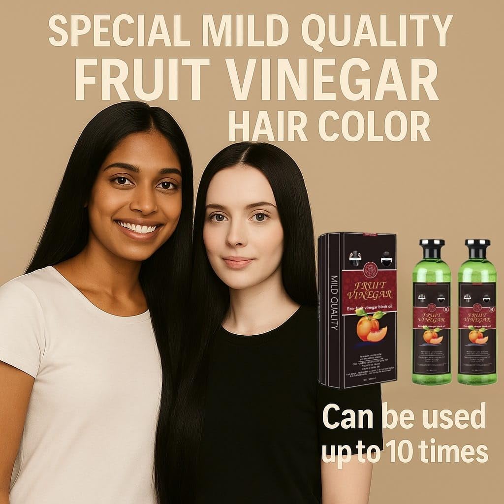Generic Fruit Vinegar Hair Color color swatches display natural black shade