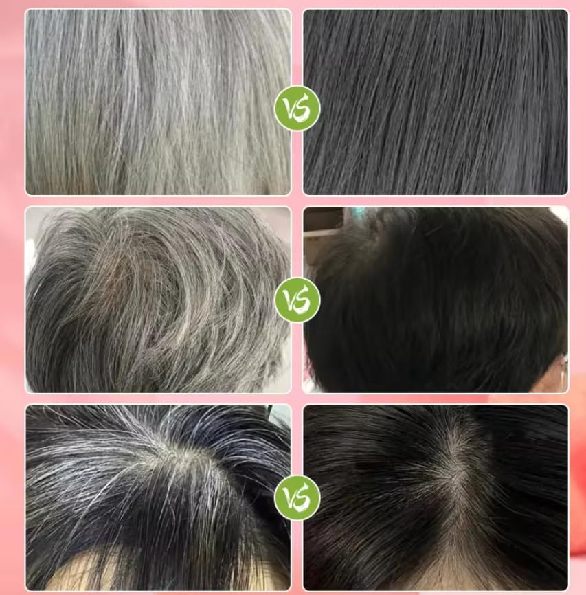 Generic Fruit Vinegar Hair Color on male model showing gray blending