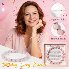 Generic Get Well Gifts rose quartz bracelet—symbol of unconditional love and gentle energy.