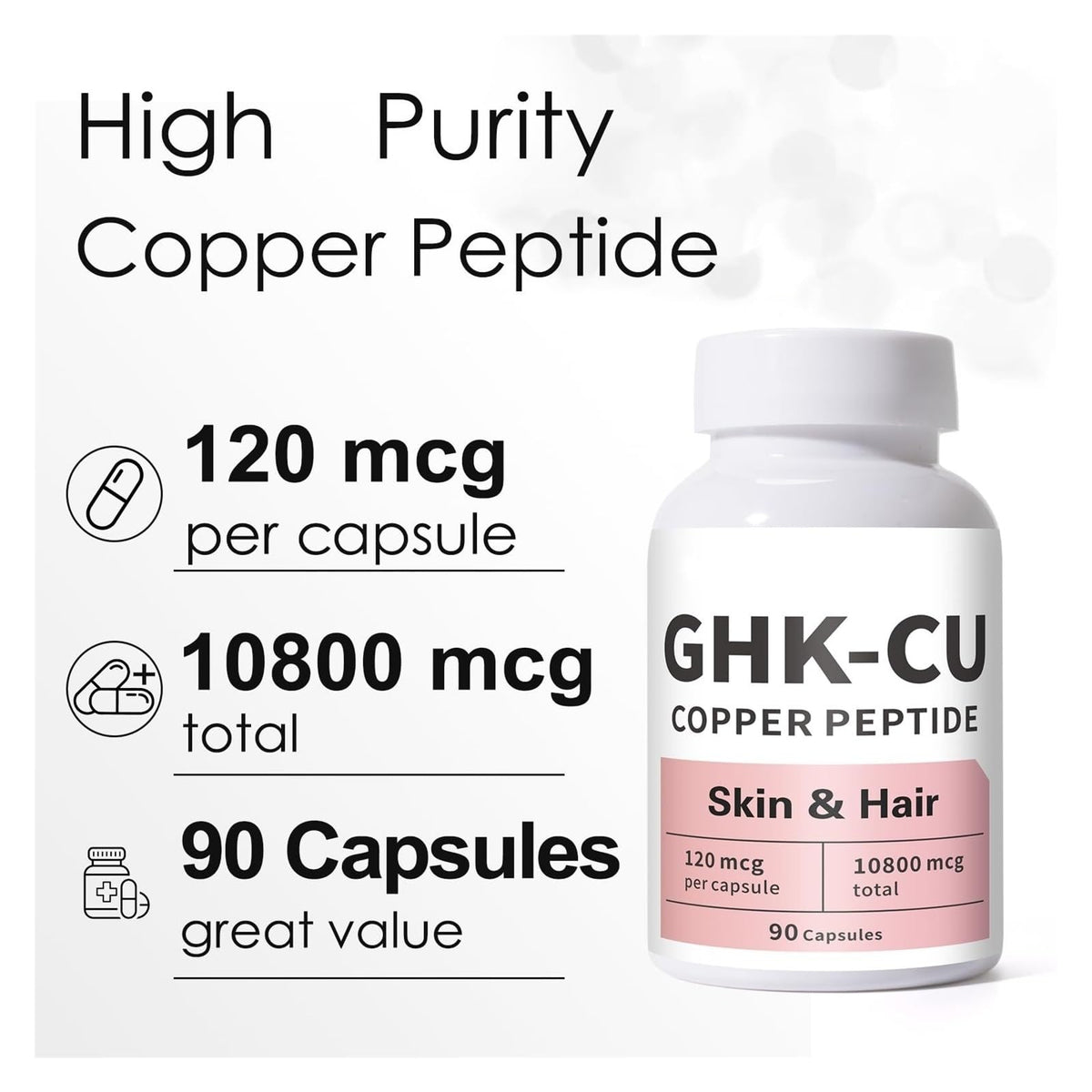 Generic GHK-Cu peptide skin application demonstrates simple topical routine.