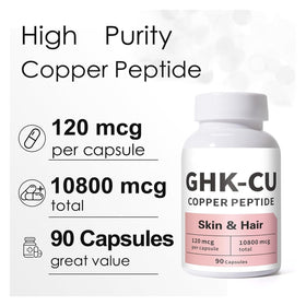 Generic GHK-Cu peptide skin application demonstrates simple topical routine.
