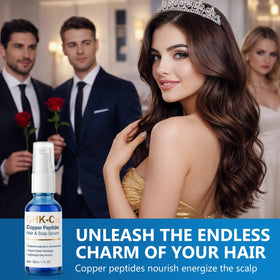 Packaging of Generic GHK-Cu serum reflects clean-care formula suitable for color-treated hair.