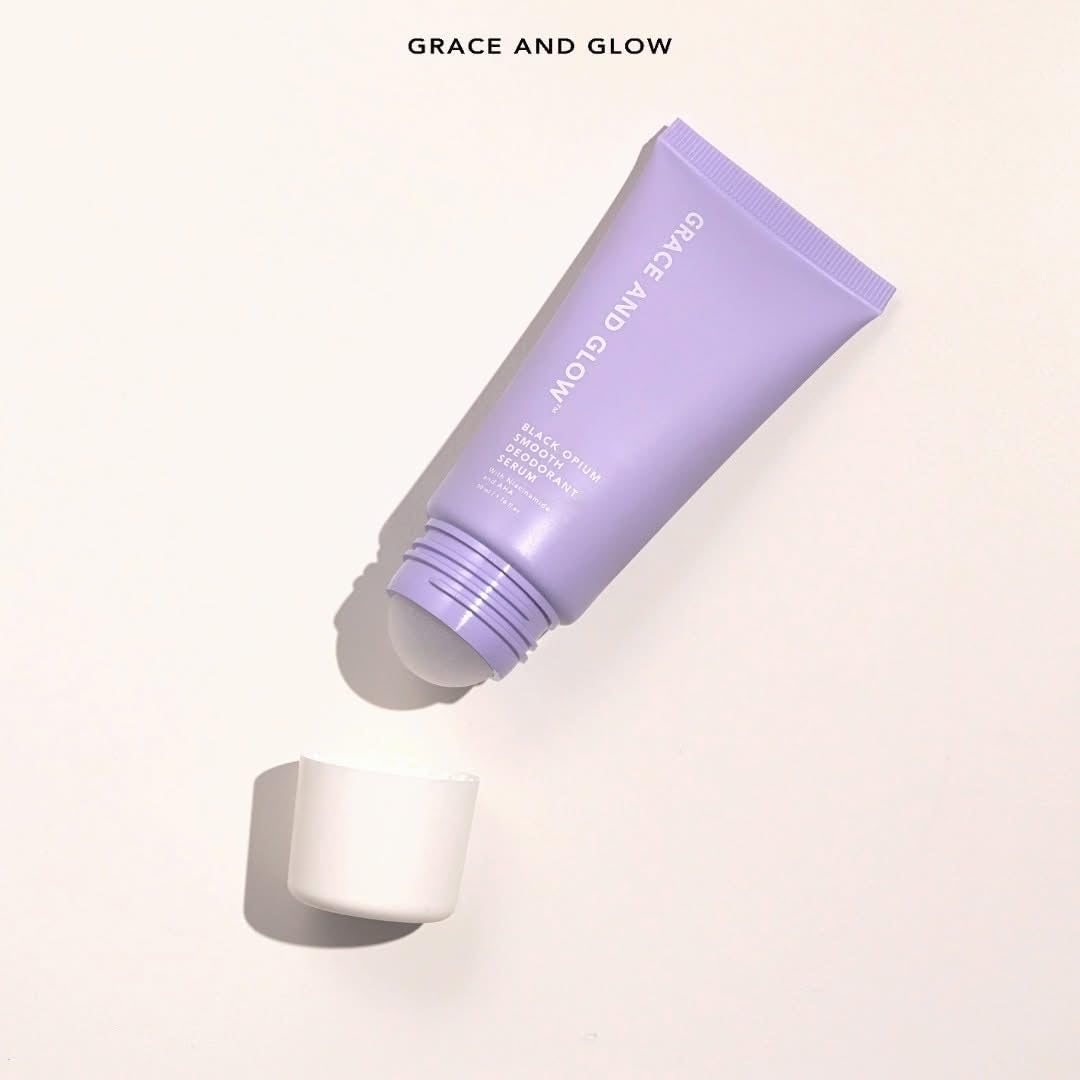 Grace and Glow packaging highlighting travel-friendly 50 ml bottle for on-the-go use